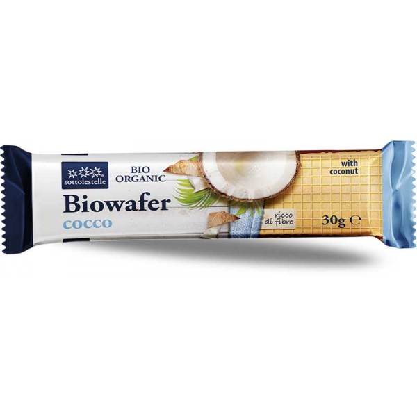 BioWafer con Cocco Vegan 30g Sottolestelle