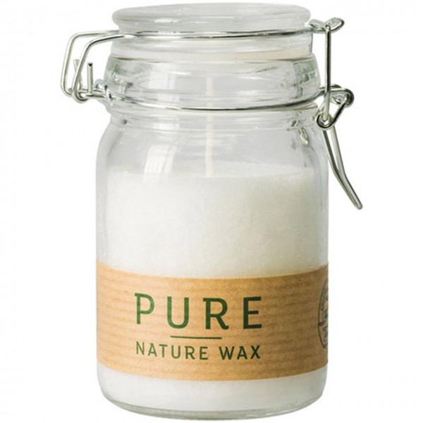 Candela in vetro 100% olio di oliva 1pz PURE
