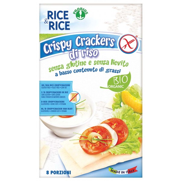 Crispy crackers 100% riso 200g RICE&RICE