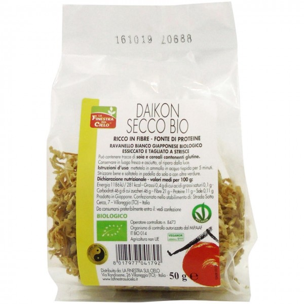 Daikon secco 50g LA FINESTRA SUL CIELO