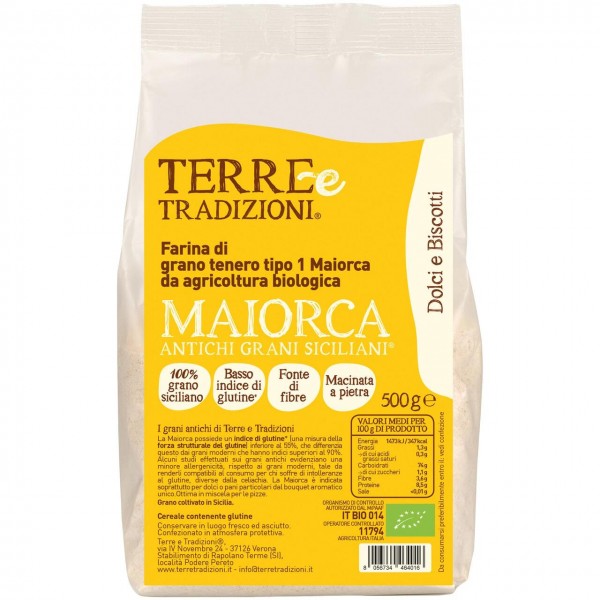 Farina di grano tenero tipo 1 maiorca 500g TERRE E TRADIZIONI