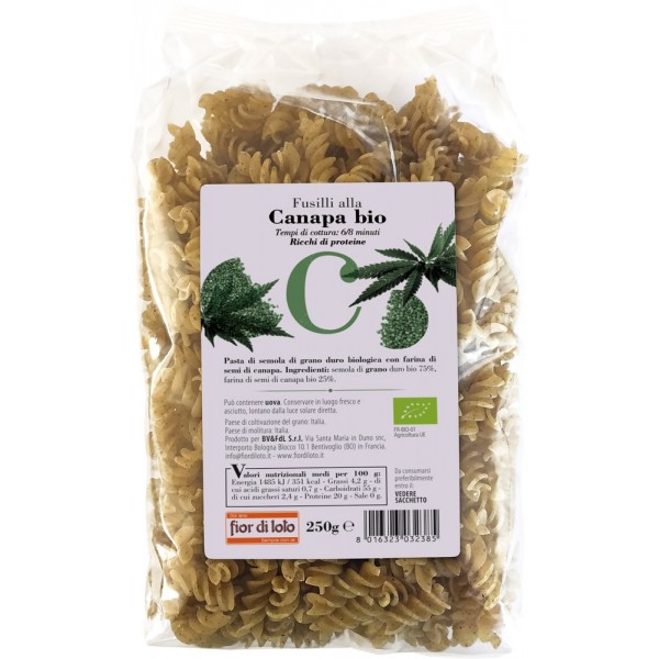 Fusilli alla canapa 250g FIOR DI LOTO