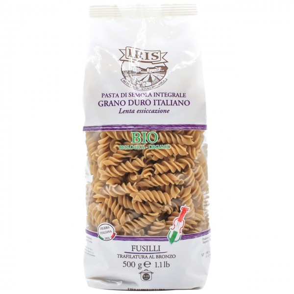 Fusilli integrali di Grano Duro Italiano 500g Iris
