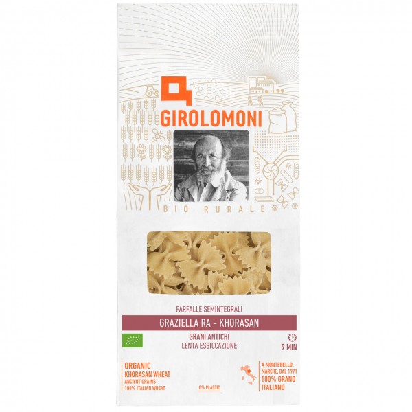 Graziella ra® - farfalle semintegrali trafilate al bronzo 500g GIROLOMONI