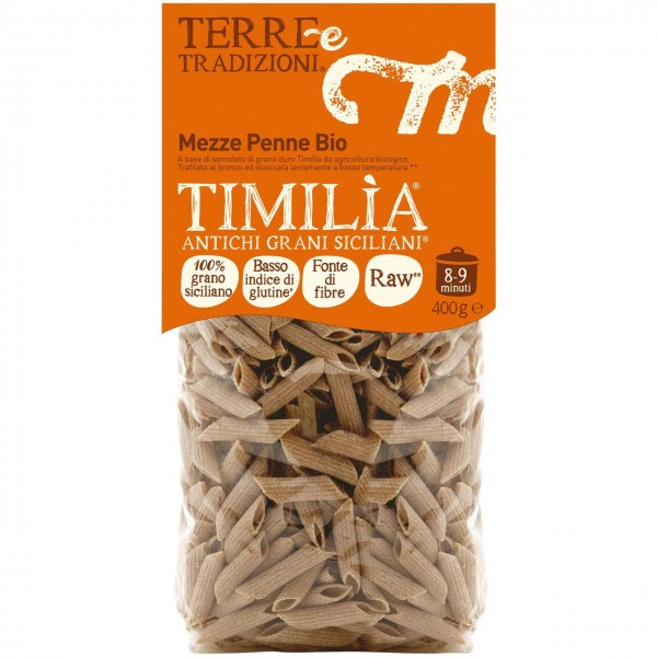 Mezze Penne di grano antico Timilia 400g Terre e Tradizioni