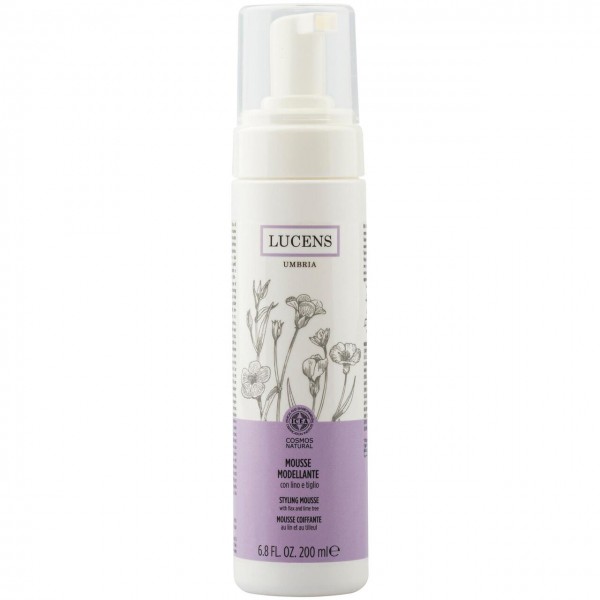 Mousse modellante con lino e tiglio 200ml LUCENS UMBRIA