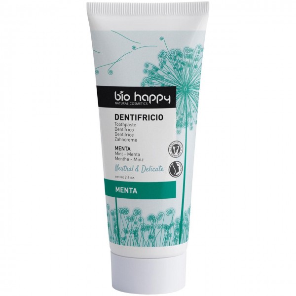 Natural & delicate  - dentifricio alla menta 75g BIO HAPPY