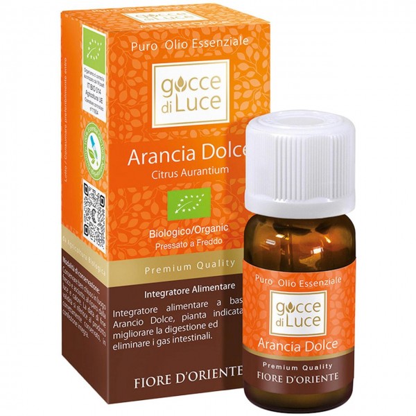 Olio essenziale di arancia dolce 10ml GOCCE DI LUCE