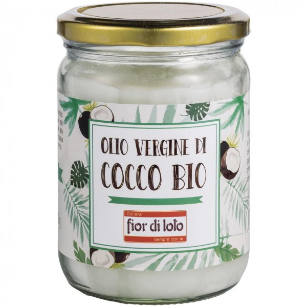 Olio vergine di cocco 450ml Fior di Loto
