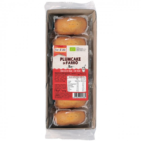 Plumcake di farro allo yogurt 6x210g FIOR DI LOTO