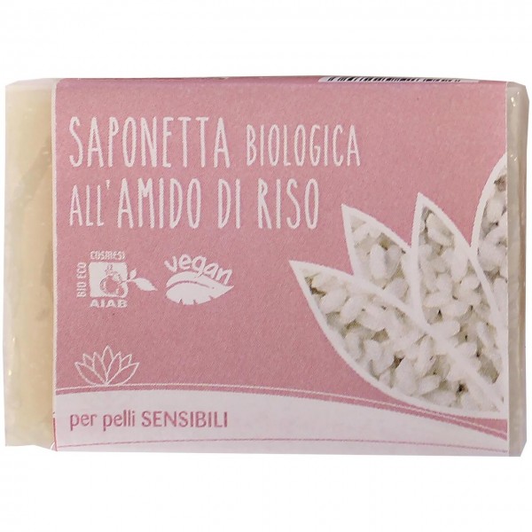 Saponetta all'amido di riso 100g FIOR DI LOTO