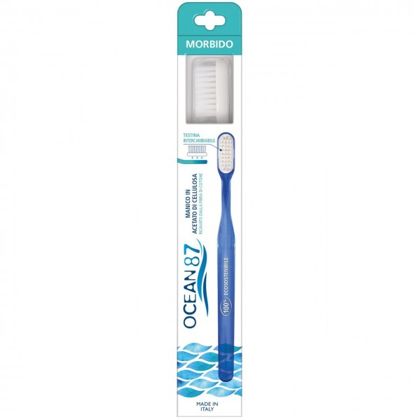 Spazzolino da denti - setole in nylon - morbido 1pz OCEAN87
