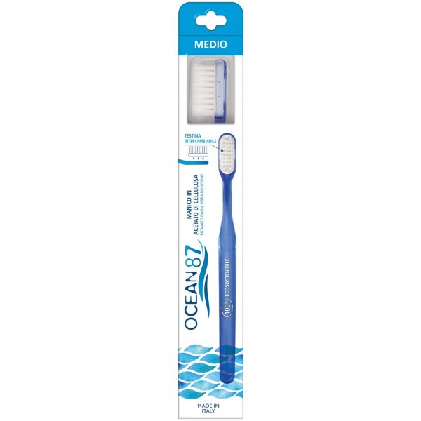 Spazzolino da denti - setole nylon - medie 1pz OCEAN87