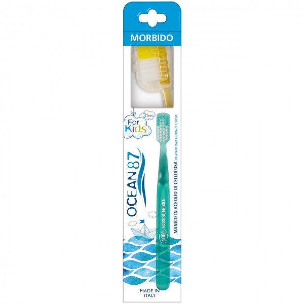 Spazzolino da denti per bambini 3+ - morbido 1pz OCEAN87