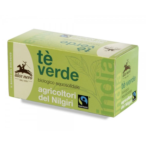 Tè verde biologico fair trade 35g ALCE NERO