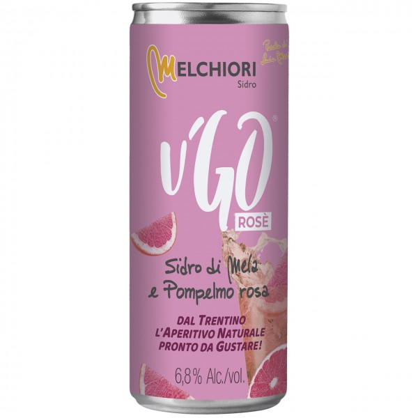 U'go rosè sidro di mela e pomplemo rosa 330ml MELCHIORI