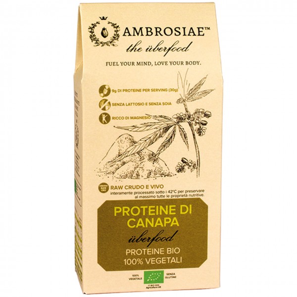 Uberfood proteine di canapa 200g AMBROSIAE