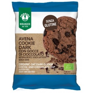 Avena Cookie Dark gocce di Cioccolato Senza Glutine 40g Probios