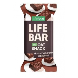 Barretta LifeBar Avena Cioccolato Fondente e Nocciole 40g Lifefood