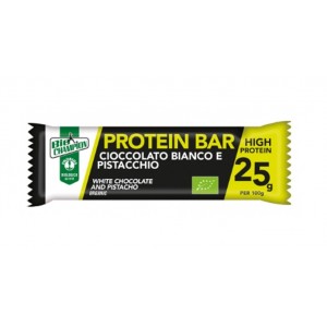Barretta Proteica Cioccolato Bianco e Pistacchio Senza Glutine 40g Probios