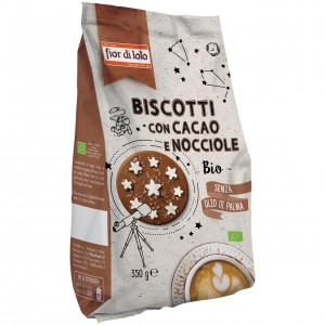 Biscotti con Cacao e Nocciole 350g FIor di Loto