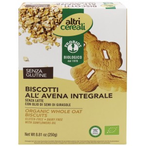 Biscotti Integrali di Avena Senza Glutine 250gr Probios