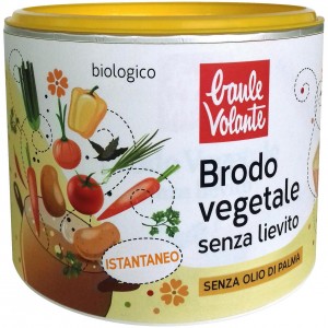 Brodo vegetale in polvere senza lievito 210g BAULE VOLANTE