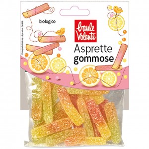 Caramelle asprette gommose alla frutta 75g BAULE VOLANTE