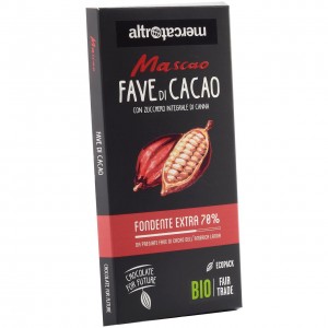 Cioccolato Mascao fondente extra con fave cacao 100g ALTROMERCATO