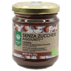 Crema Spalmabile Cacao e Nocciole con Eritritolo Senza Zuccheri aggiunti 200g Probios