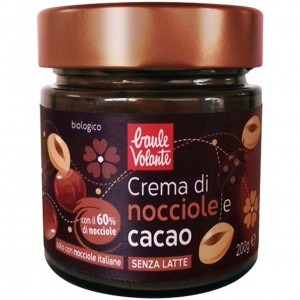 Crema Spalmabile di Nocciola al Cacao vegan 200gr Baule Volante