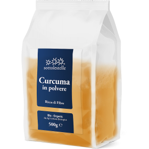Curcuma Biologica in Polvere 500gr Sottolestelle