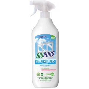 Detergente Vetri e Multiuso con spruzzino 500ml Biopuro