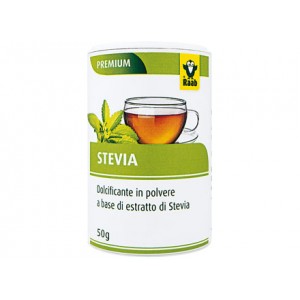 Dolcificante a base di estratto di Stevia in polvere 50g RAAB