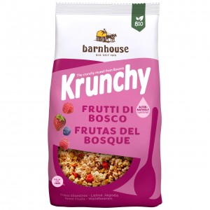 Granola ai frutti di bosco senza zucchero Krunchy Sun 375g BARNHOUSE