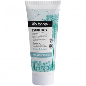 Natural & delicate - dentifricio omeocompatibile all'eucalipto 75g BIO HAPPY