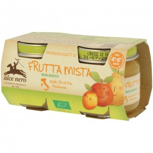 Omogeneizzato di frutta mista 2x80g ALCE NERO