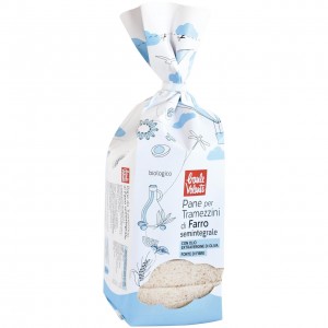 Pane per Tramezzini di Farro Semintegrale 300g Baule Volante