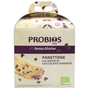 Panettone Bio senza Glutine con Gocce di Cioccolato 500g Probios