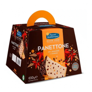 Panettone senza Glutine Cioccolato e Arancia 650g Piaceri Mediterranei
