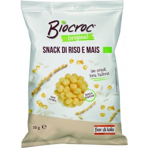 Snack di riso e mais 50g Biocroc