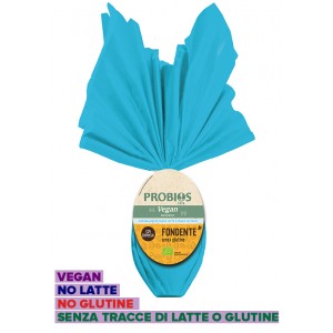 Uovo di Pasqua Vegan senza latte con cioccolato fondente senza glutine 200g Probios