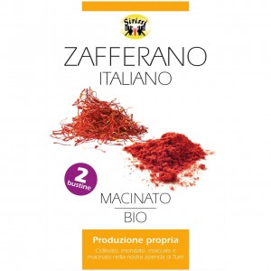 Zafferano italiano macinato prodotto in Sardegna 2x0,075g SIRISSI