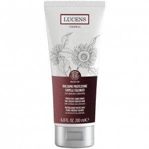 Balsamo protezione capelli colorati con girasole e calendula 200ml LUCENS UMBRIA