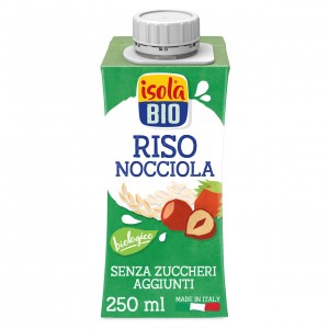 Bevanda Vegetale di Riso e Nocciola Drink 250ml IsolaBio