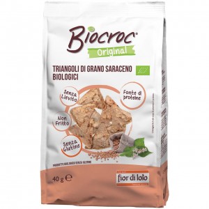 Biocroc Triangoli di Grano Saraceno 40g Fior di Loto