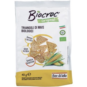 Biocroc Triangoli di Mais 40g Fior di Loto