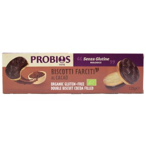 Biscotti Bis-Free ripieni al Cacao Vegan 125g Probios
