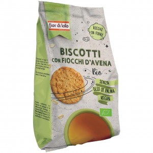 Biscotti con Fiocchi d'Avena Vegan 350g Fior di Loto