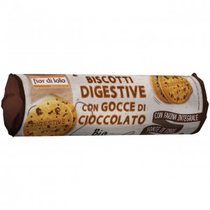 Biscotti Digestive con Gocce di Cioccolato 250g Fior di Loto